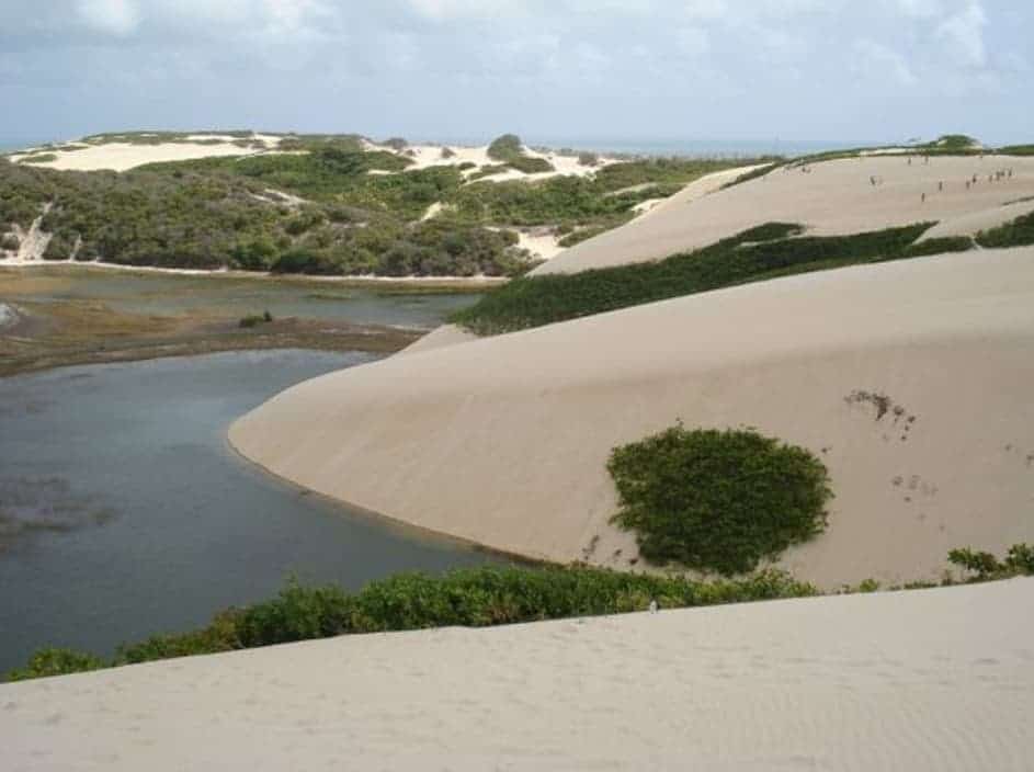 vista da lagoa e dunas no parque das dunasem Natal, RN