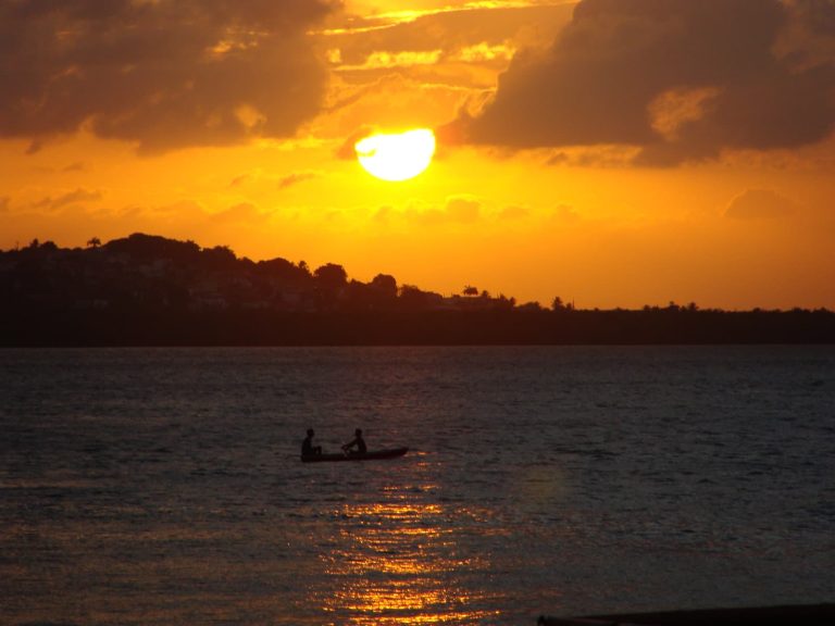 Pôr do sol na Pedra do Rosário