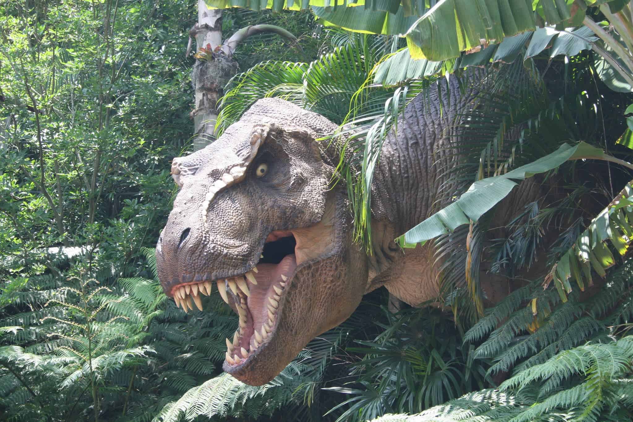 dinossauro do brinquedo Jurassic Park com fastpass universal